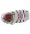 Closed toe baby girl sandals with support 