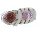 Closed toe baby girl sandals with support 