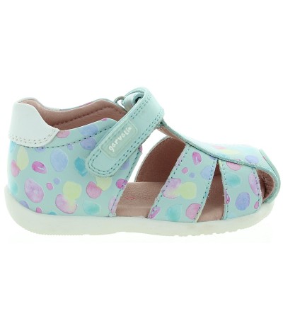 Narrow width baby leather sandals