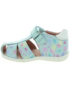 Narrow width baby leather sandals