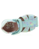 Narrow width baby leather sandals
