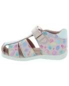 European leather baby pink sandals 