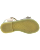 Designer rose gold leather girls sandals from Spain