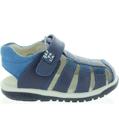 Blue baby sandals woyj closed toe