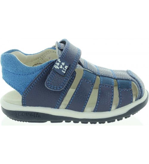 Blue baby sandals woyj closed toe