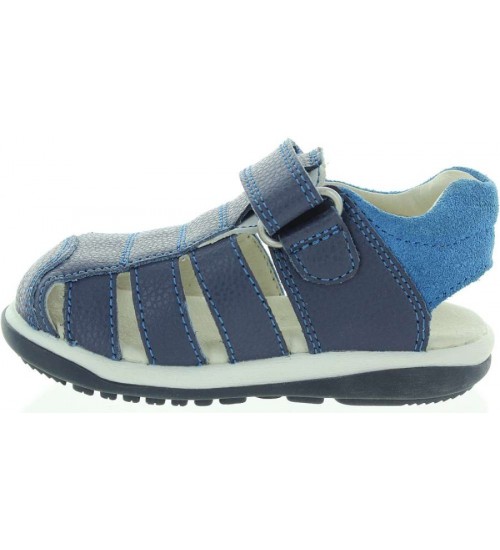Blue baby sandals woyj closed toe