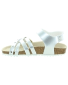 Wide silver sandals for girls with good arch