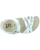 Wide silver sandals for girls with good arch