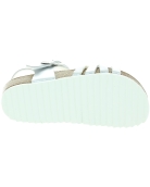 Wide silver sandals for girls with good arch