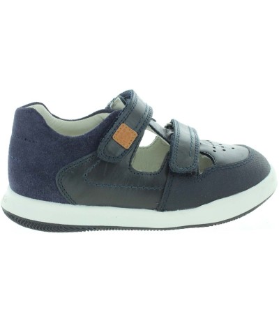 Wide feet and high instep navy boys sandals 