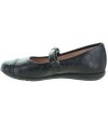 Narrow width girls shoes in black leather 