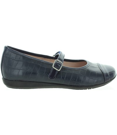 Dressy or school shoes for a girl in navy leather