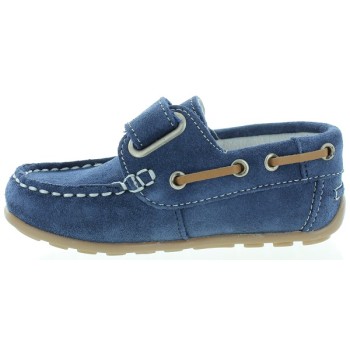 Dress loafers for boys in blue suede