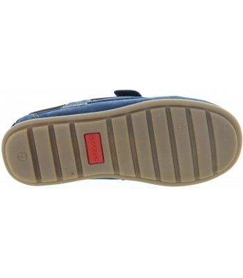 Dress loafers for boys in blue suede