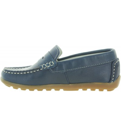 Navy loafers for boys made in Spain 