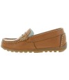 Soft boys loafers good support in brown leather 