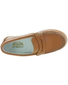 Soft boys loafers good support in brown leather 
