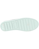 Gray leather slip on loafers for boys