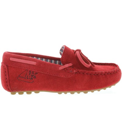 Cool red boat shoes for child