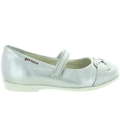 Silver Dress Shoes for Girls Arches | Made in Spain by Garvalin