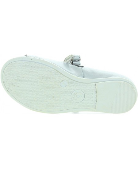 Shoes for child in silver leather 