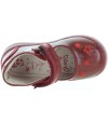 Red heel support baby shoes with arches