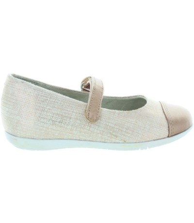 Unique shoes for a girl in stylish metallic leather