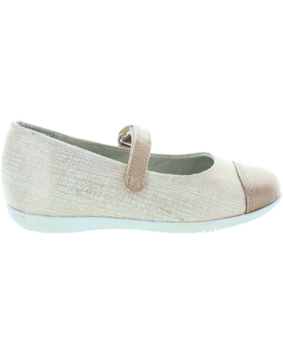Unique shoes for a girl in stylish metallic leather
