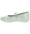 Slim feet girls silver shoes from Spain
