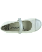 Slim feet girls silver shoes from Spain