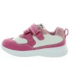 Pink Summer sneakers for a girl with good support 