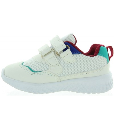 Boy sneakers made with leather with velcro closure 
