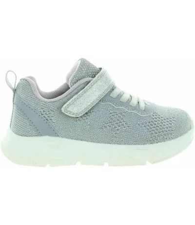 Silver sneakers for girls from Europe