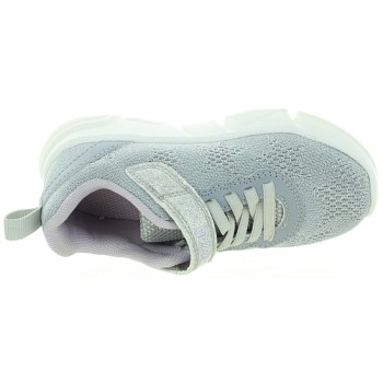 Silver sneakers for girls from Europe