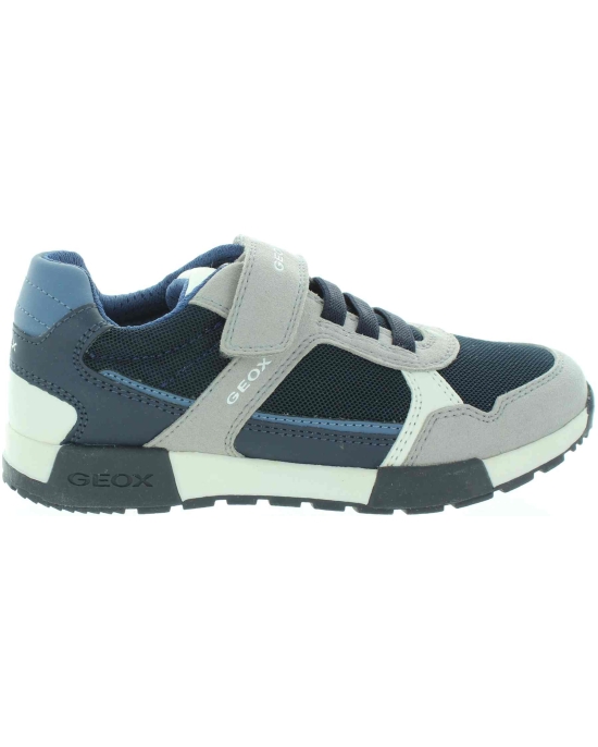 Gray sneakers for kids with leather arches inside