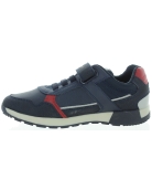 Navy sneakers for boys with fallen foot arches 