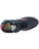Navy sneakers for boys with fallen foot arches 