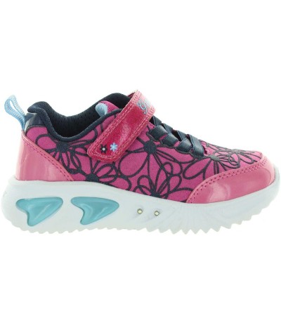 Child pink walking sneakers with proper support Child pink walking sneakers with proper support