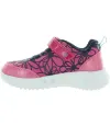 Child pink walking sneakers with proper support 