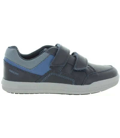 Blue Geox sneakers for boys with velcro closure