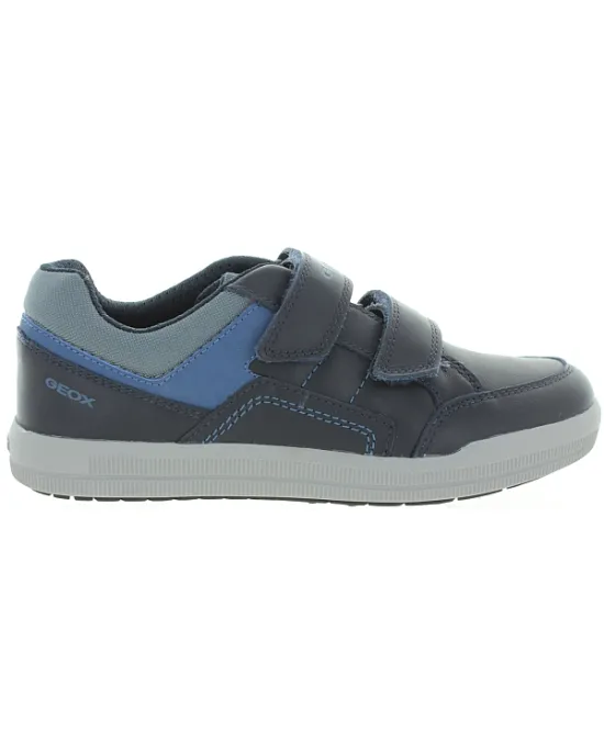Blue Geox sneakers for boys with velcro closure