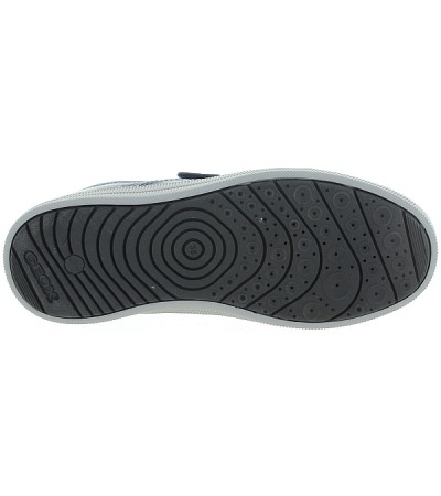 Sneakers for boys with velcro closure in blue leather 