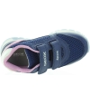 Navy sneakers for toddler girls with antislip soles