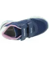 Navy sneakers for toddler girls with antislip soles