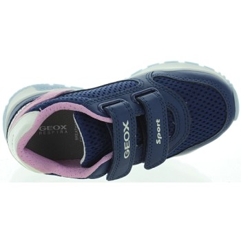 Navy sneakers for girls with ankle support