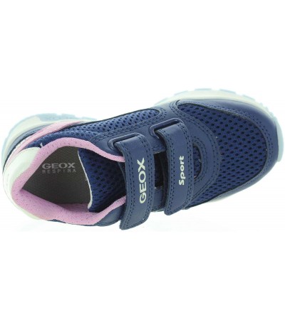 Navy sneakers for girls with ankle support
