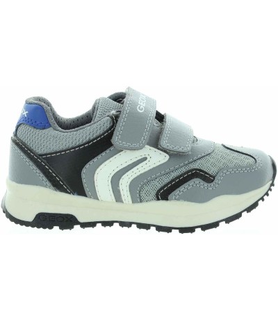 Gray sneakers for boy with good flexible soles