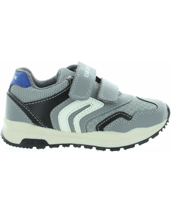 Gray sneakers for boy with good flexible soles