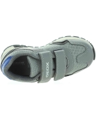 Gray sneakers for boy with good flexible soles