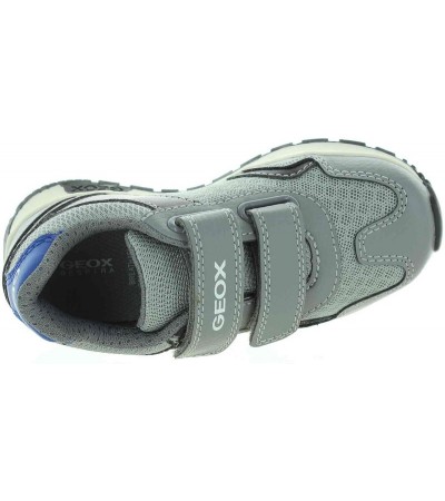 Gray sneakers for boy with good ankle support 